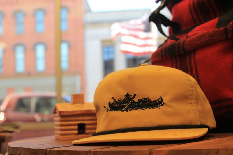 Canoe Logo Gold Richardson 112 Snapback Trucker Hat