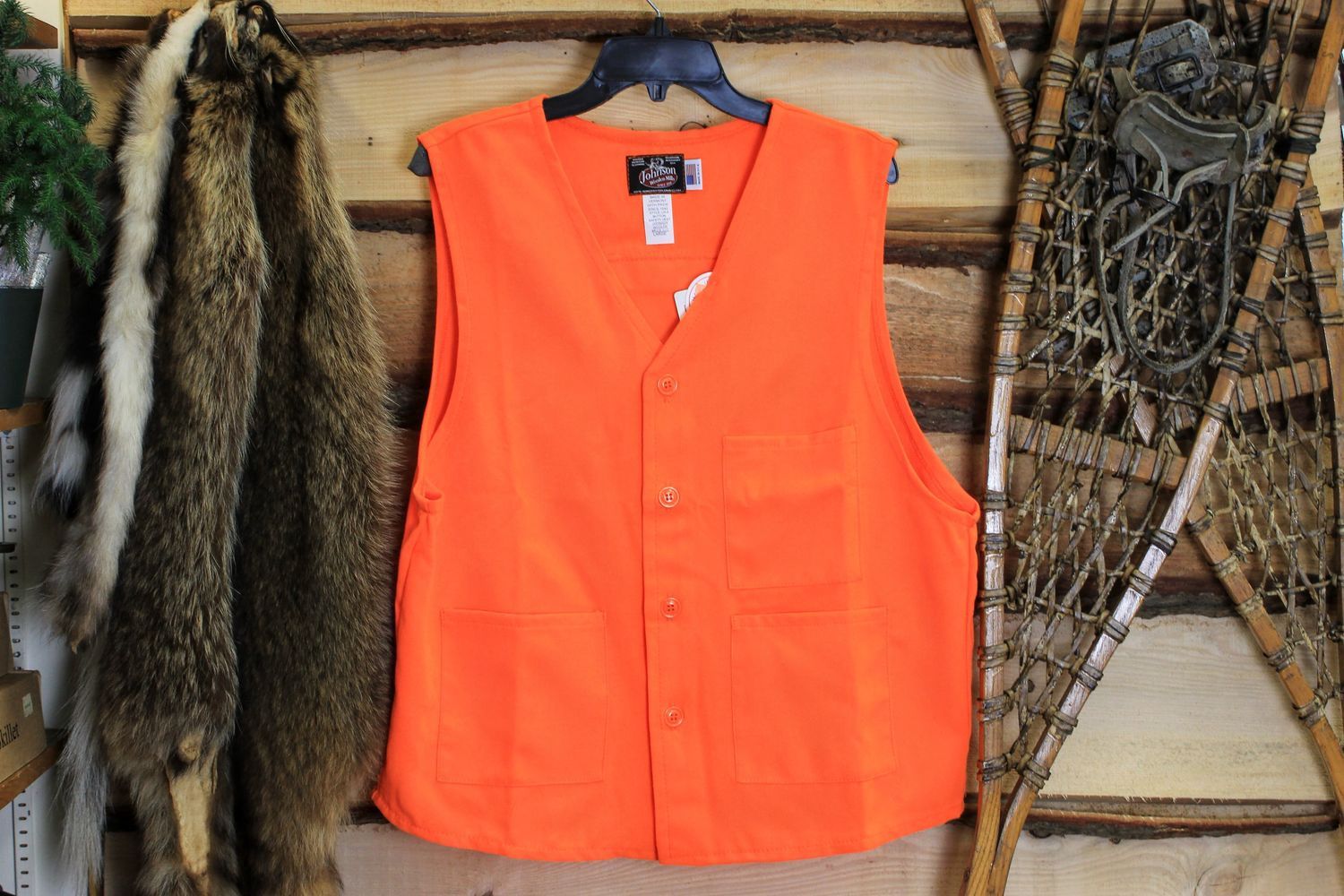 Johnson Woolen Mills Button-Front Hunting Vest