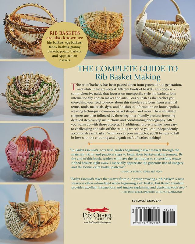Basket Essentials: Rib Basket Weaving; Lora Irish
