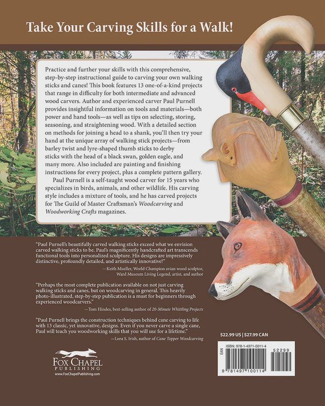 Carving Creative Walking Sticks and Canes by Paul Purnell