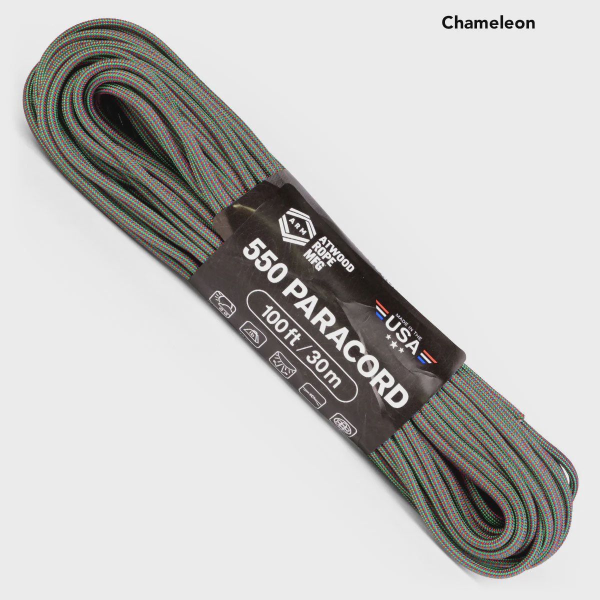 550 Paracord 100 ft Chameleon