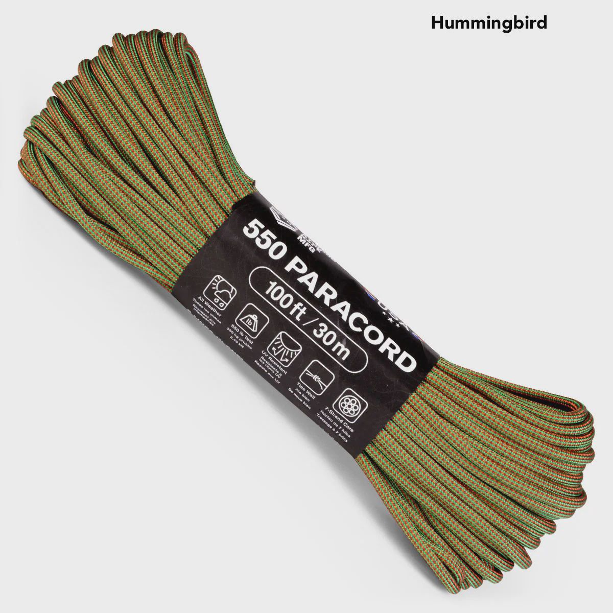 550 Paracord 100 ft Hummingbird
