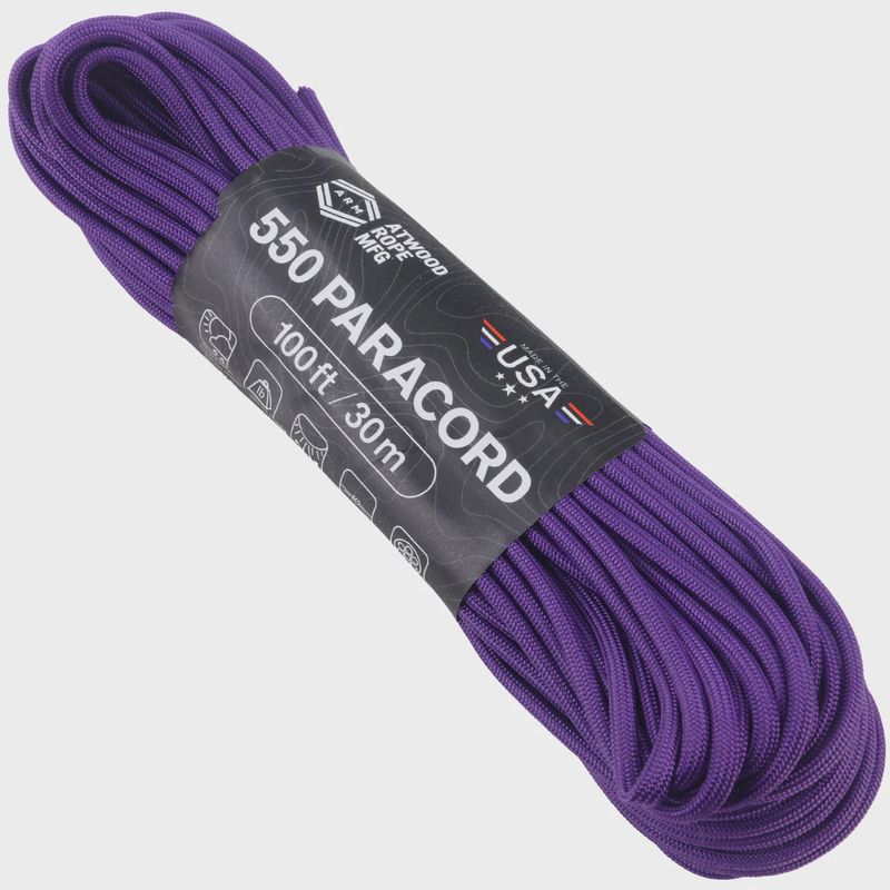 550 Paracord 100 ft Purple