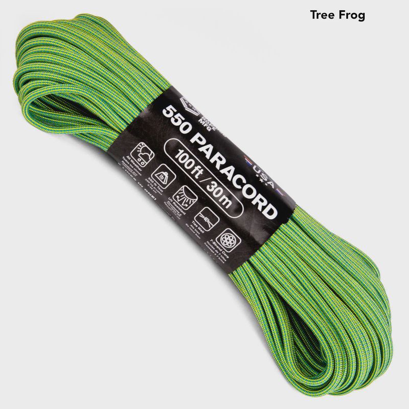 550 Paracord 100 ft Tree Frog