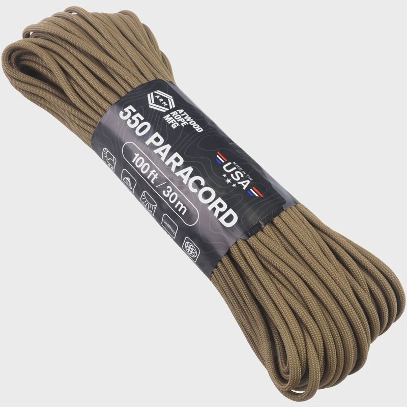 550 Paracord 100 ft Coyote