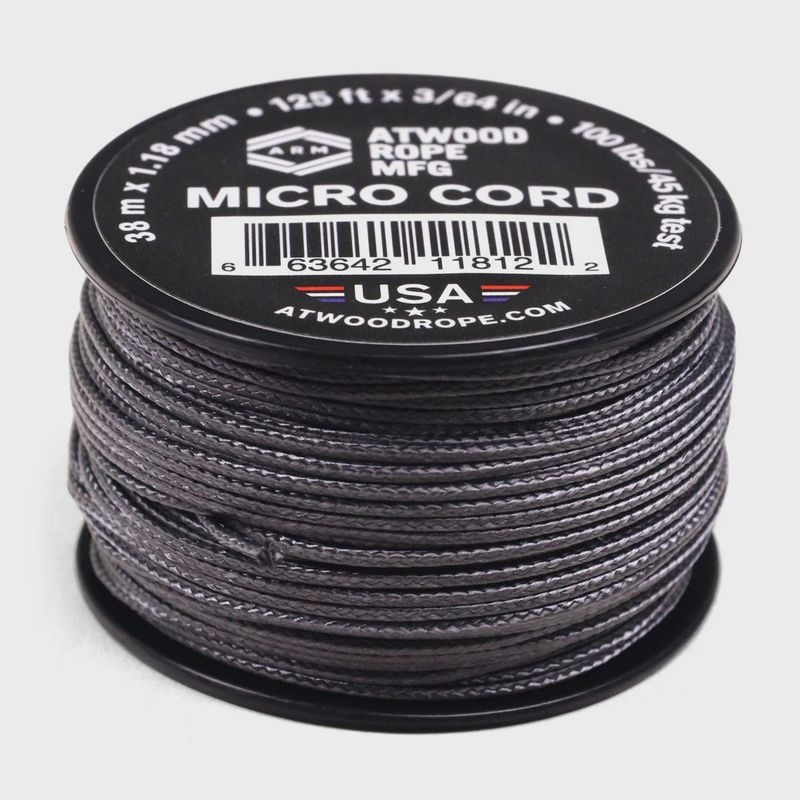 Micro Cord Graphite 125 ft