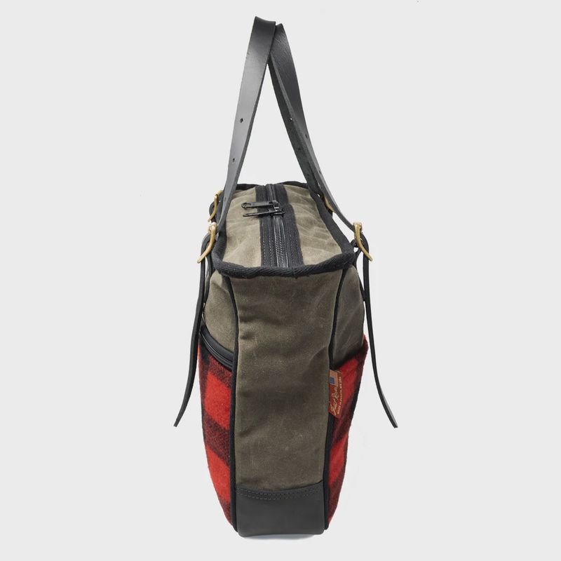 Frost River Temperance Tote Red Plaid