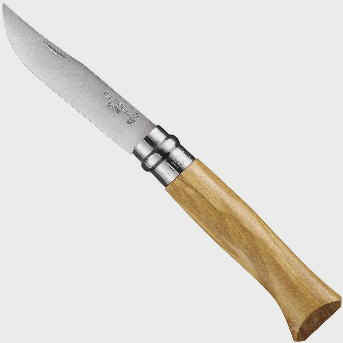 Opinel No.8 Hardwood Olive Stainless Folding Knife