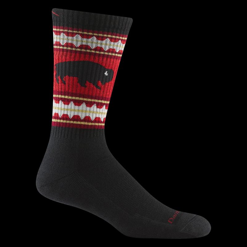 Darn Tough Socks Midweight 1980 - Black w/ Bison