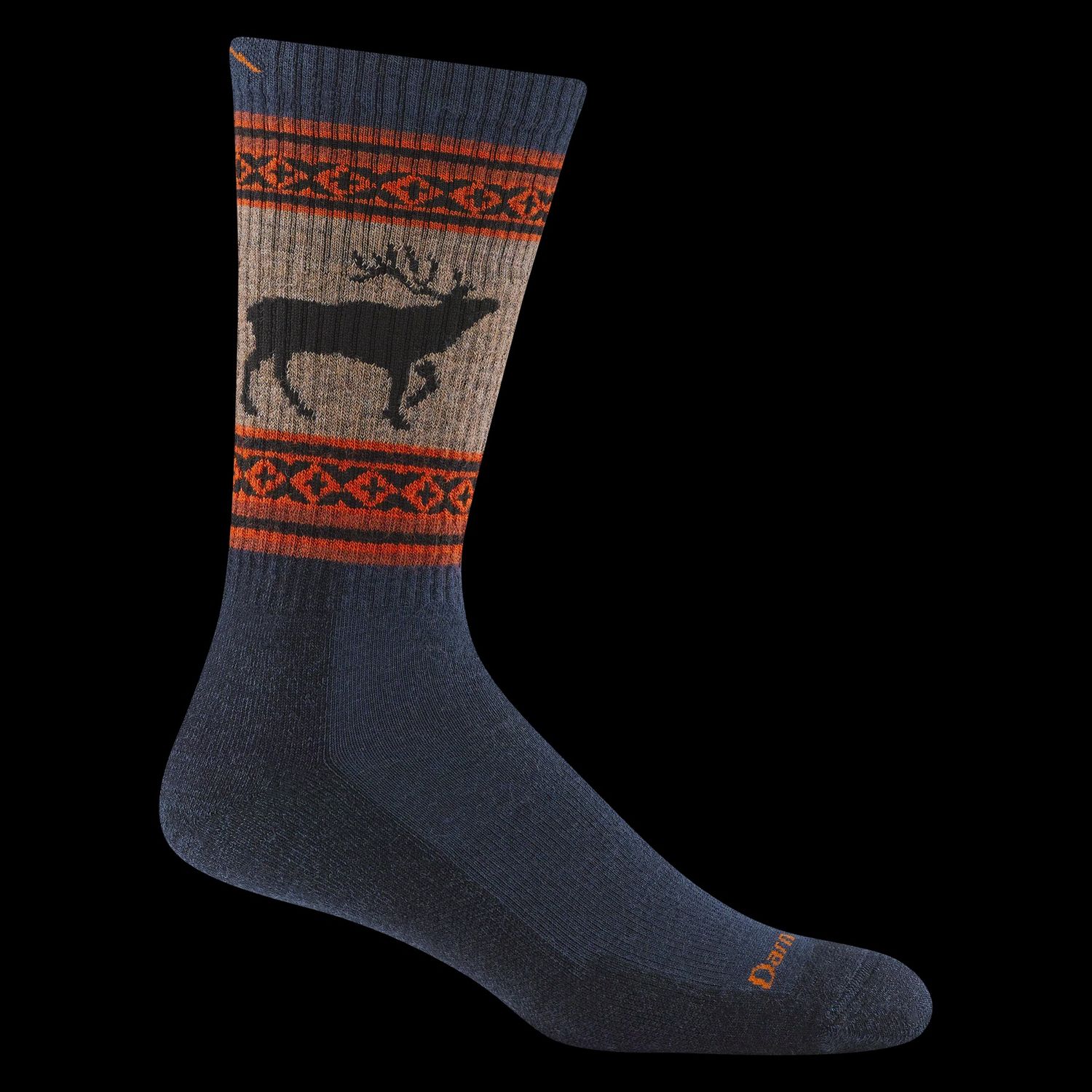 Darn Tough Socks Midweight 1980 - Eclipse w/ Elk