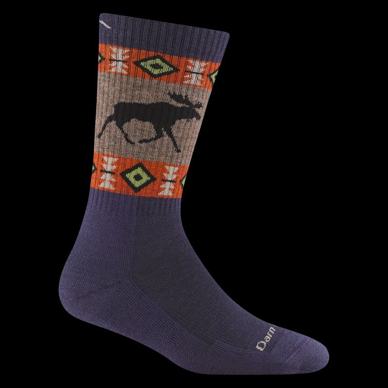 Darn Tough Socks Midweight 5017 - Blackberry w/ Moose