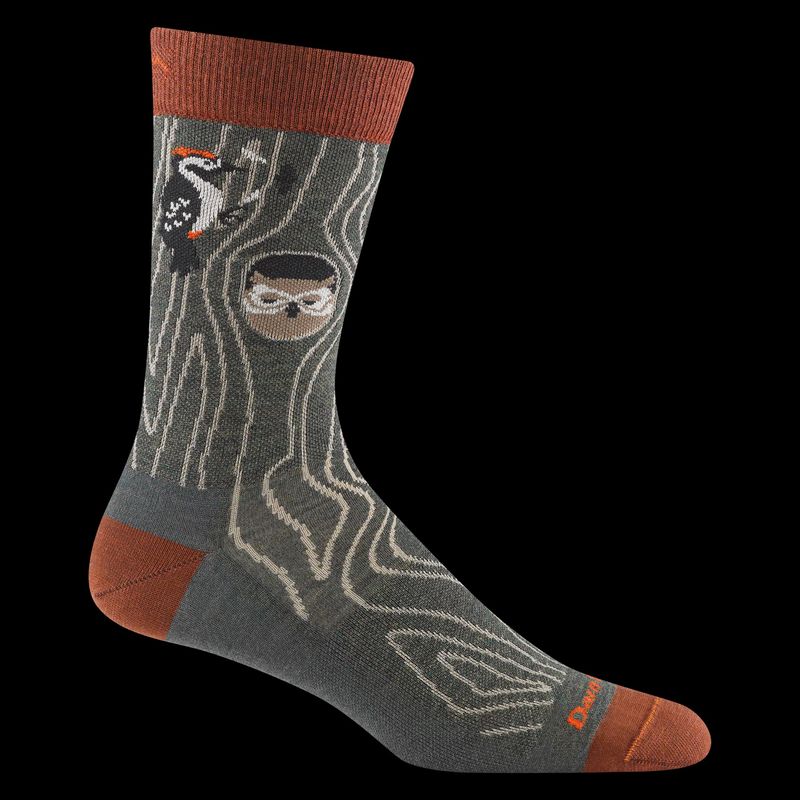 Darn Tough Socks Lightweight 6111 - Forest w/ Woodpecker