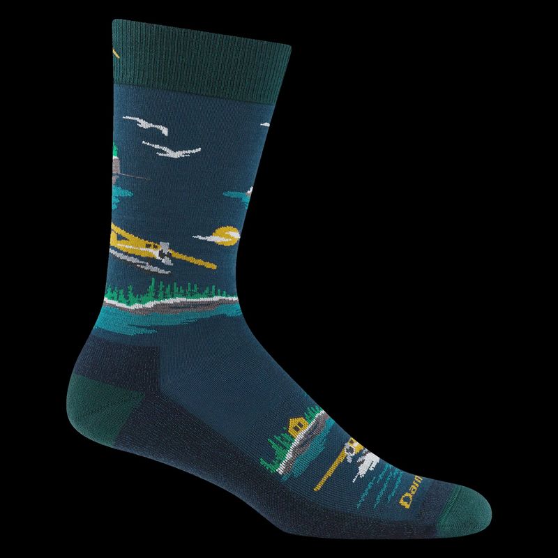 Darn Tough Socks Lightweight 6120 - Midnight w/ Sea Plane