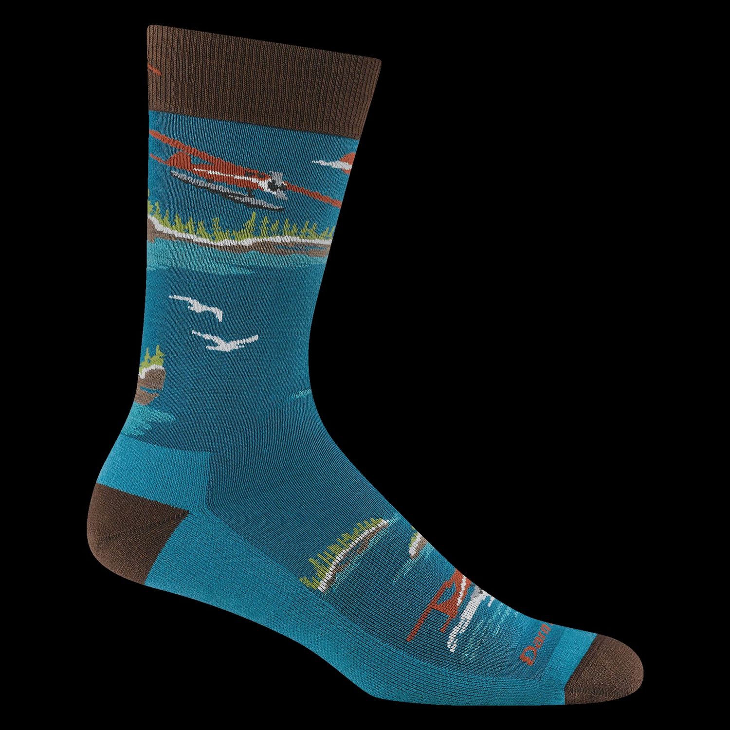 Darn Tough Socks Lightweight 6120 - Cascade w/ Sea Plane