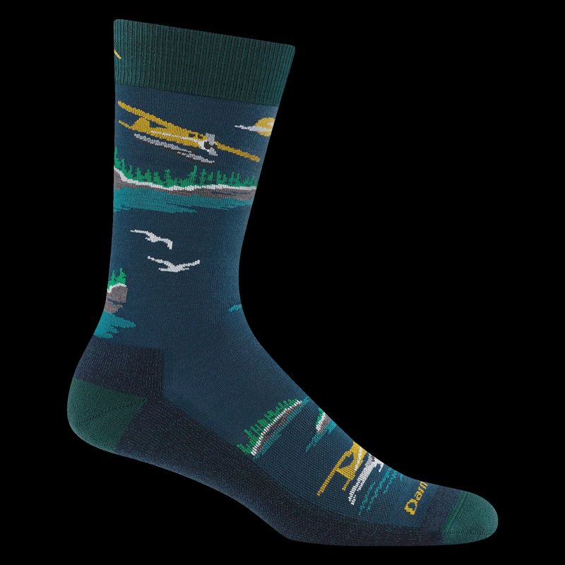 Darn Tough Socks Lightweight 6120 - Midnight w/ Sea Plane