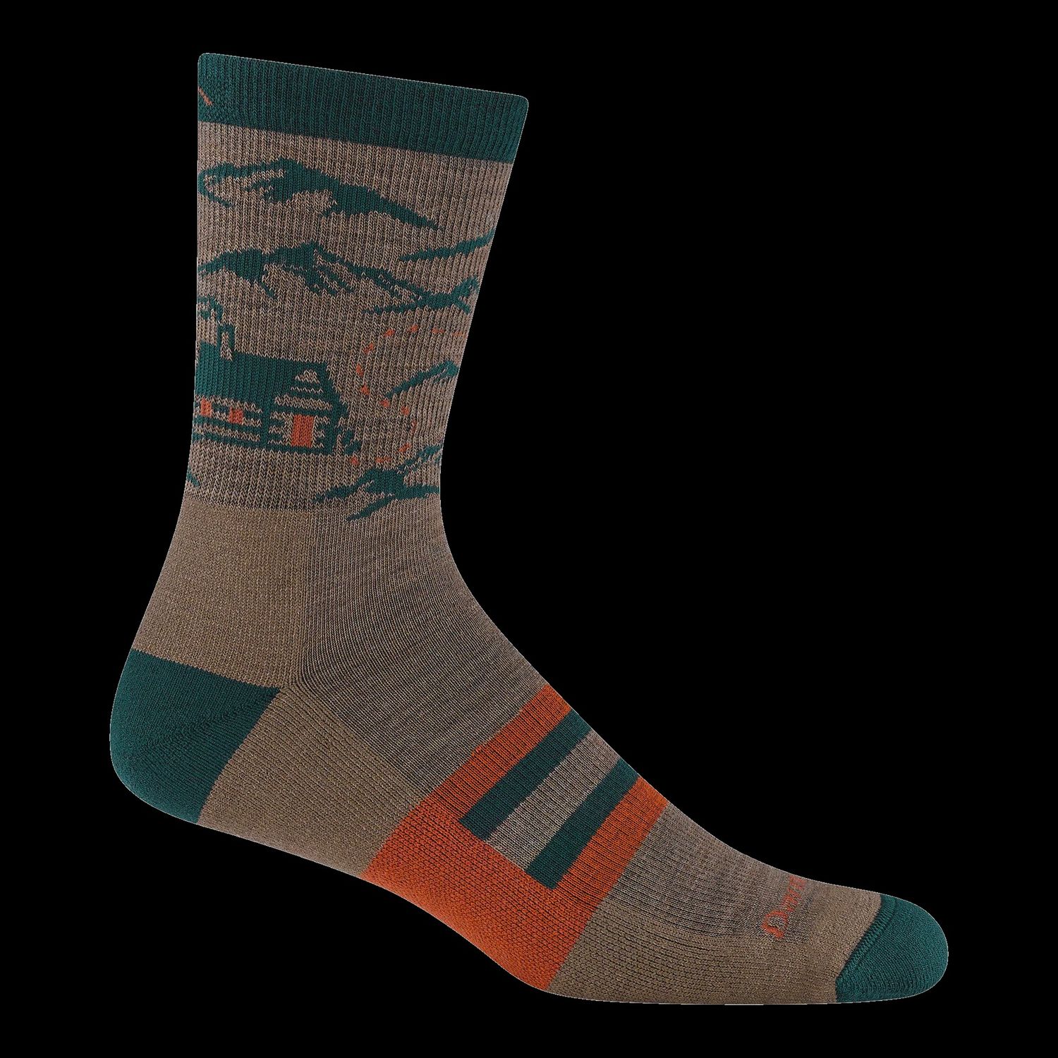 Darn Tough Socks Midweight 5021 - Bark w/ Tent Mountains