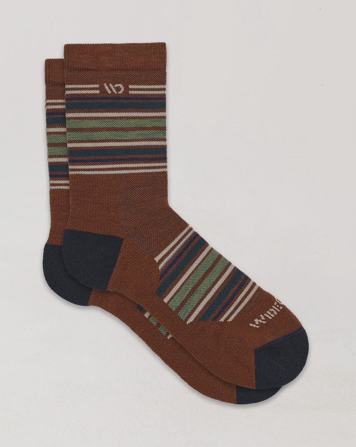 Darn Tough Wide Open Socks 9005 - Multi Stripe - Chestnut