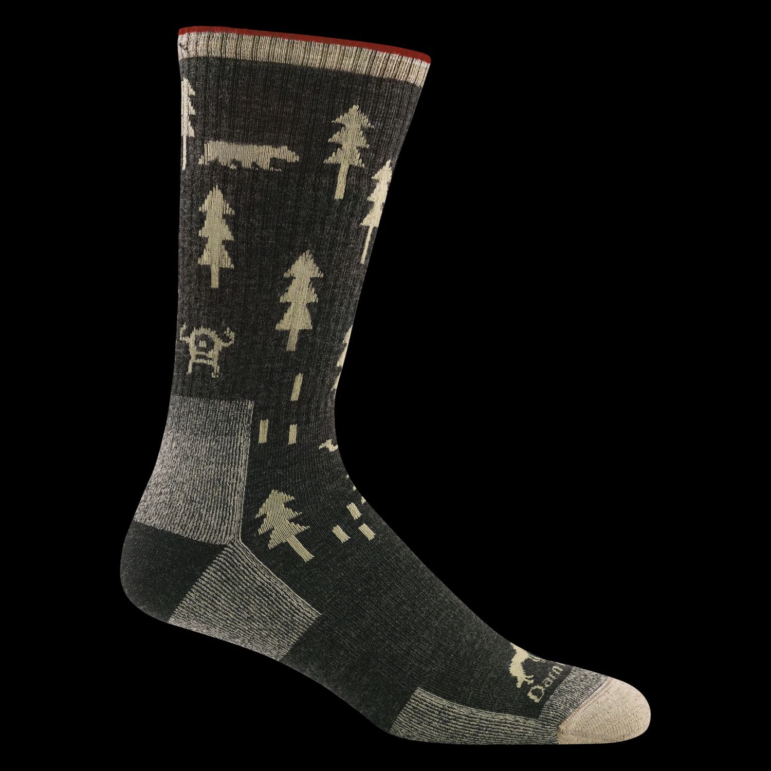 Darn Tough Socks Midweight 1964 - Black Weird &amp; Wild