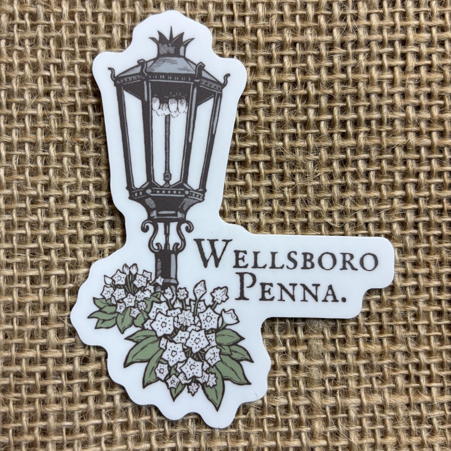 Wellsboro Gaslamp Sticker