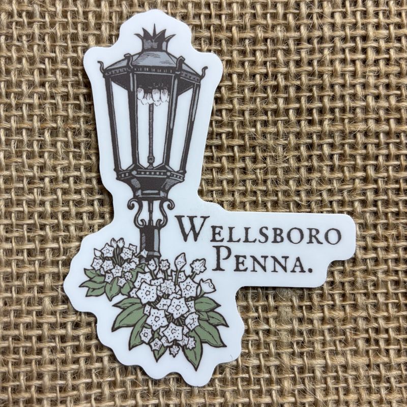 Wellsboro Gaslamp Sticker