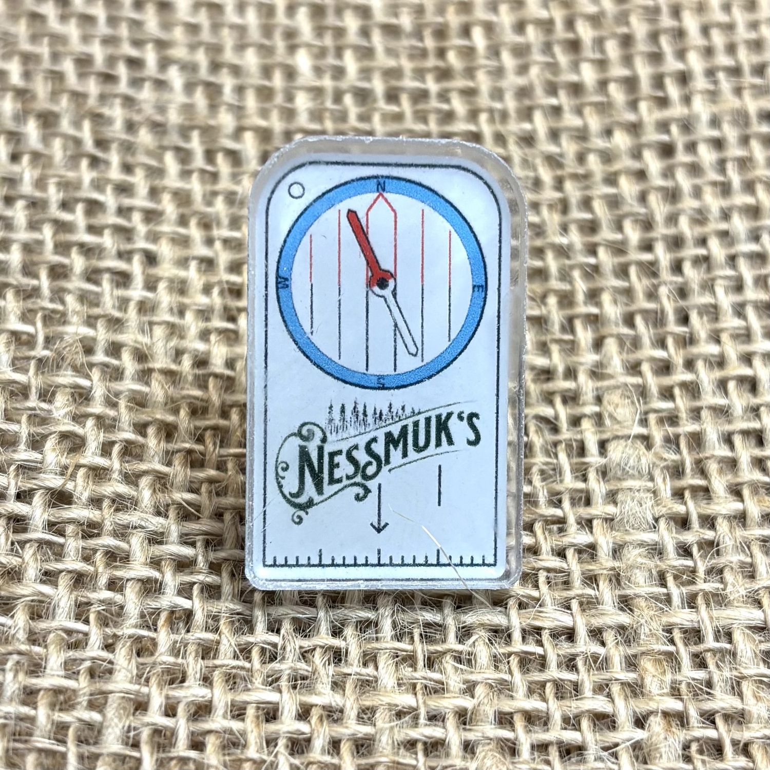 Pin, Acrylic; Compass Nessmuk's