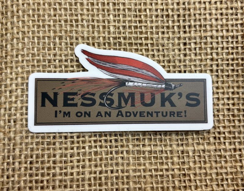 Nessmuk's Adventure Split Ibis Fly Sticker
