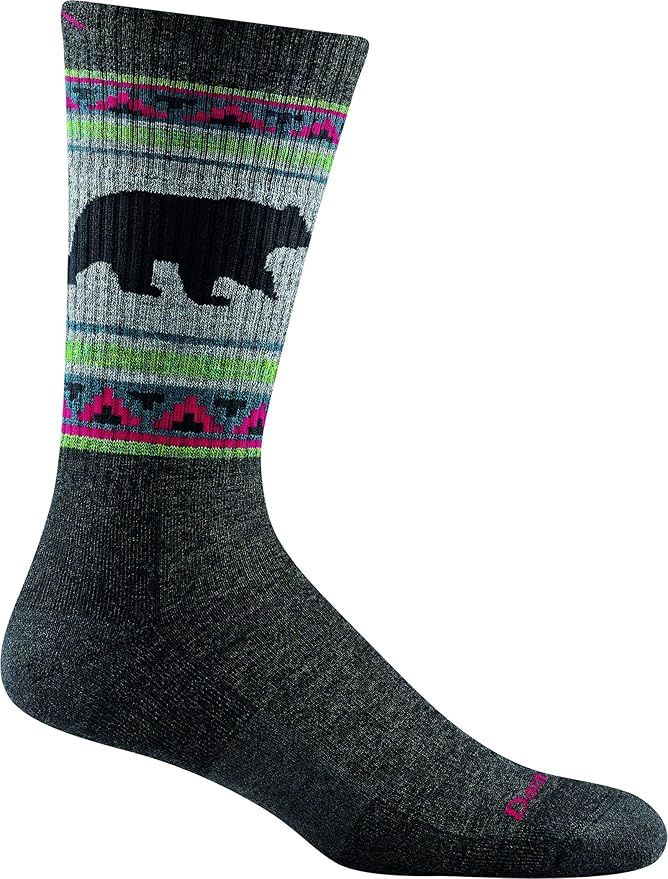 Darn Tough  Socks Midweight 1980 Charcoal w/ Bear