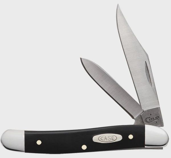 Case Medium Jack Folding Pocket Knife, Stainless Steel, Black Handle
