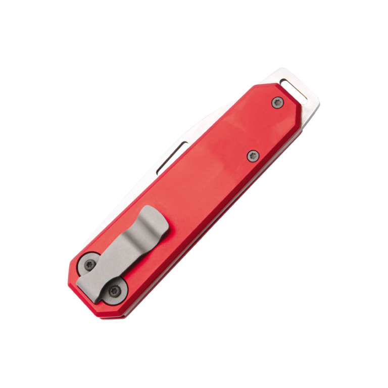 Bear &amp; Son 110 Aluminum Slip Joint Pocket Knife; Red
