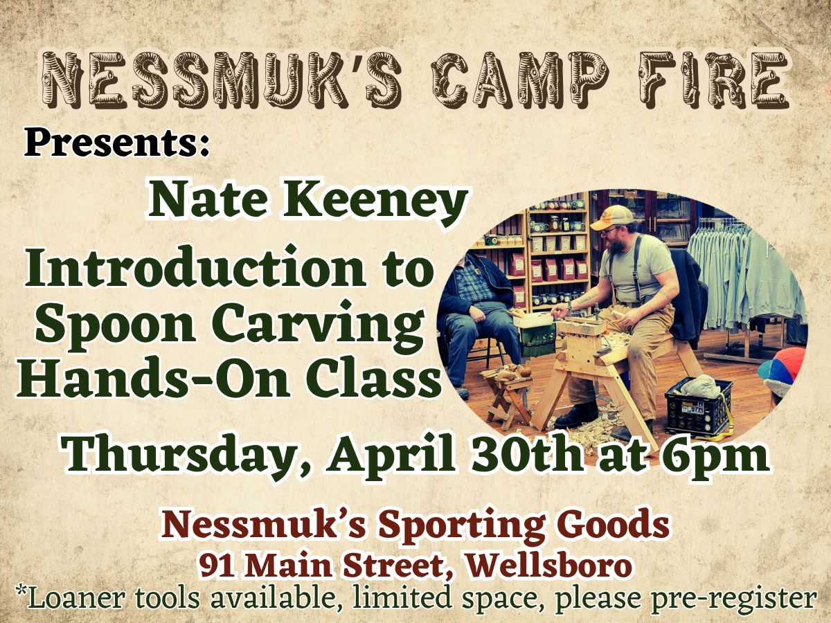 Spoon Carving Class 30 April "Bushcraft Camping Spoon"