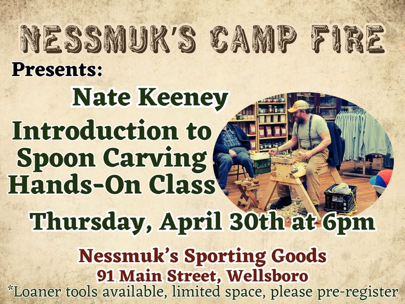Spoon Carving Class 30 April "Bushcraft Camping Spoon"