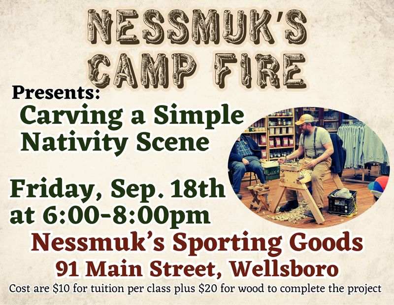 Carving Class Simple Nativity Sept 18th