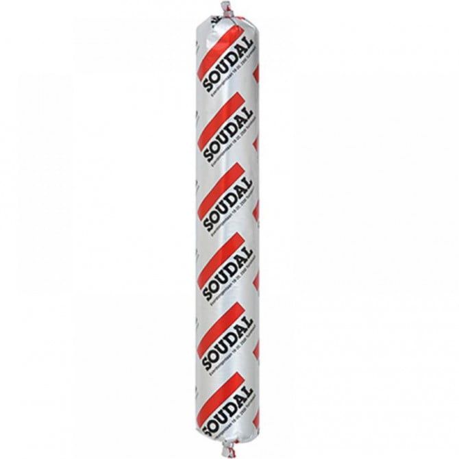Soudal Silirub 2 – Neutral Cure Building and Glazing Silicone Sealant 600ml Foilpack, Colour: Brilliant White