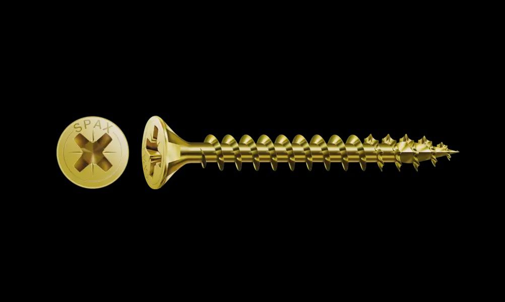SPAX Yellox PZ F-CSK Universal Screws, Size: 5.0 x 100mm PZ2 100pc