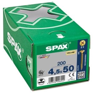 SPAX Yellox PZ F-CSK Universal Screws