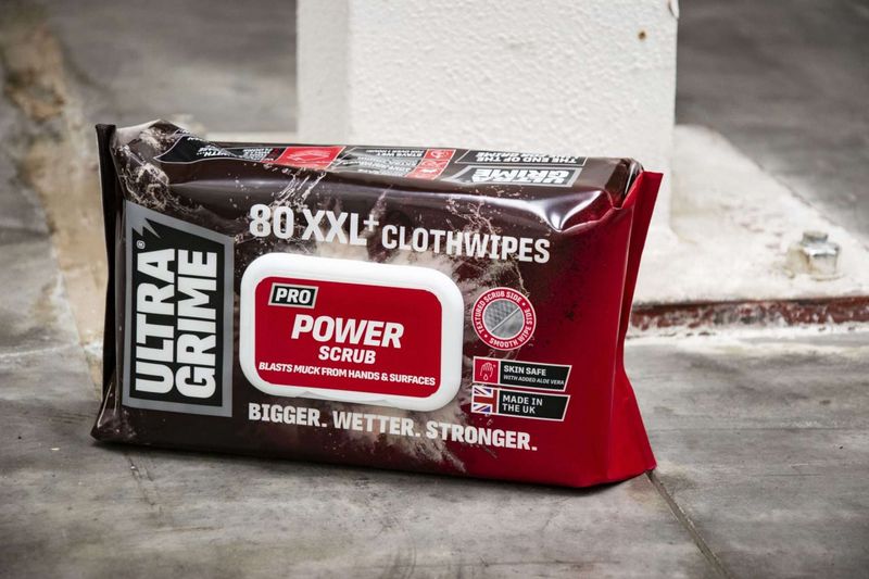 UltraGrime® Pro: Power Scrub 80 pk Wipes