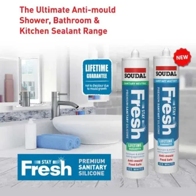 Soudal Stay Fresh Acetoxy Anti-Mould Silicone