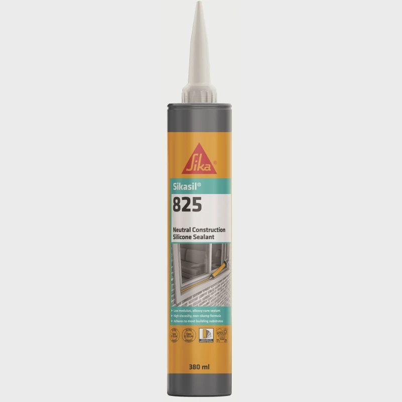 Sika Sikasil 825 Alcoxy Neutral Coloured Silicone Sealant 380ml