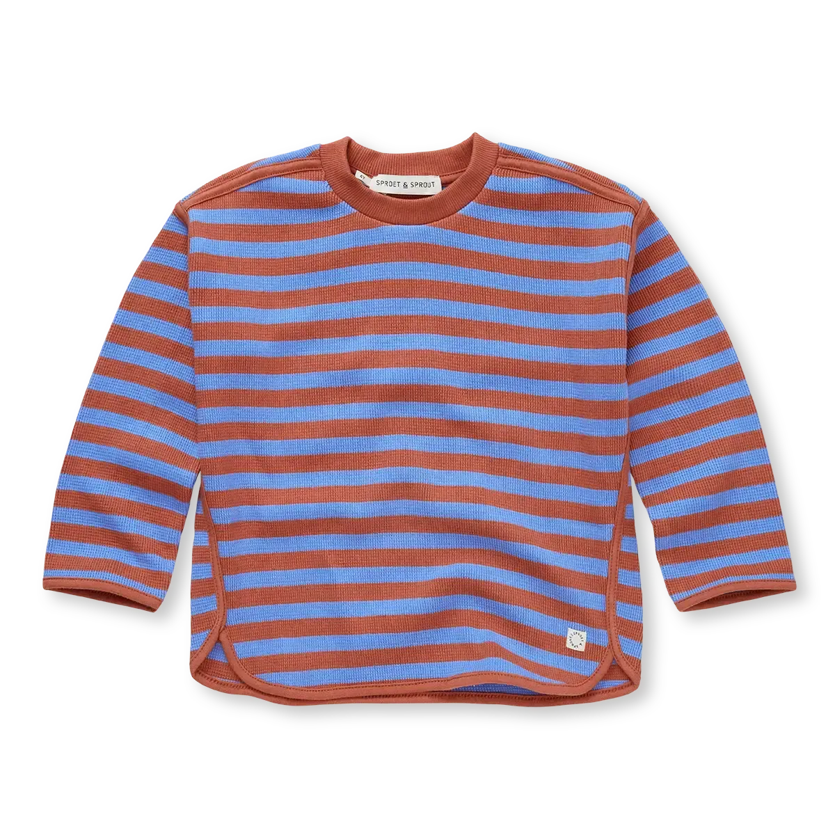 Waffle stripes sweater