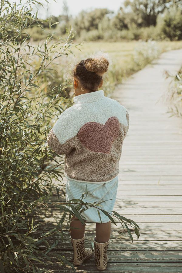 Little teddy heart fleece