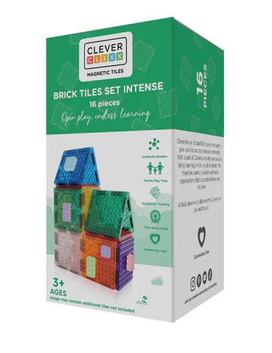 Brick tiles set intense