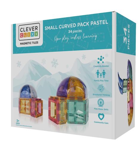 Small curved pack pastel