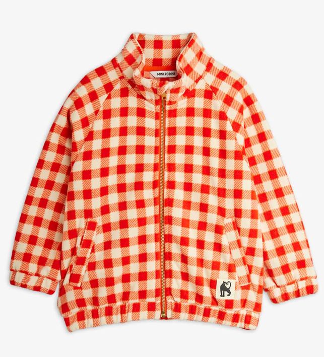 Gingham Fleece rits