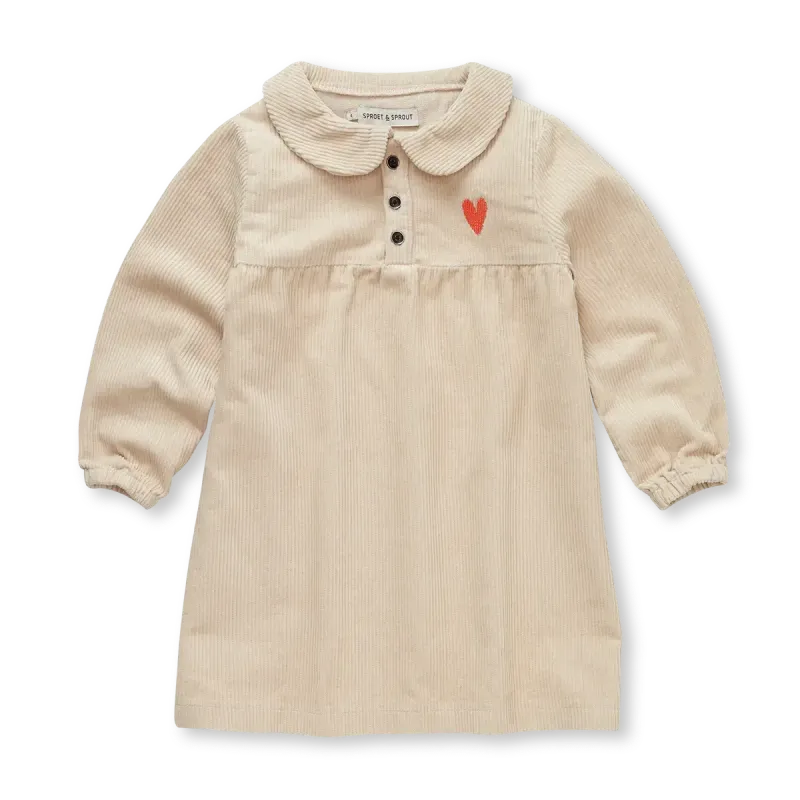 Corduroy hart jurkje