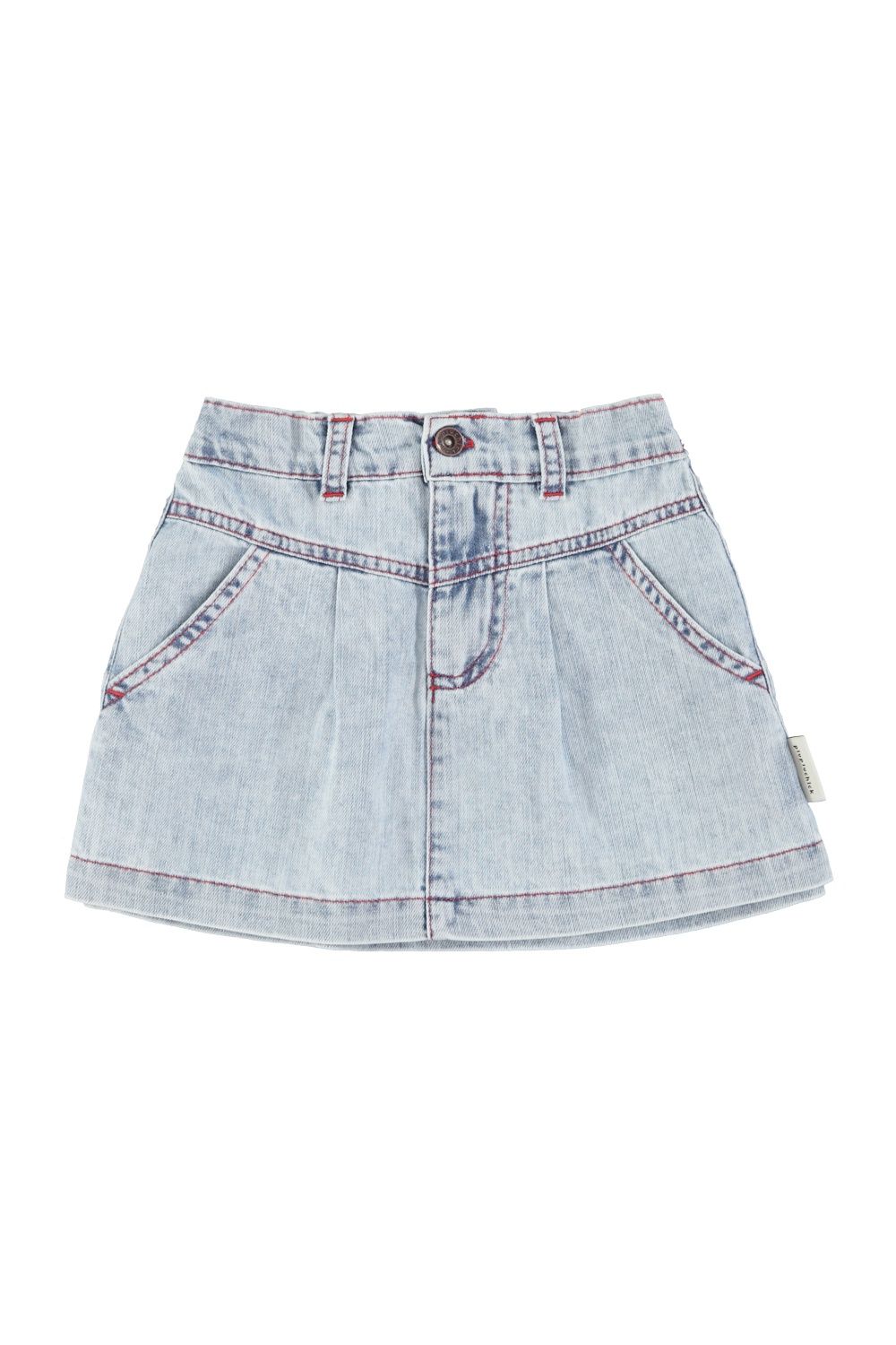 Denim short skirt PiuPiu