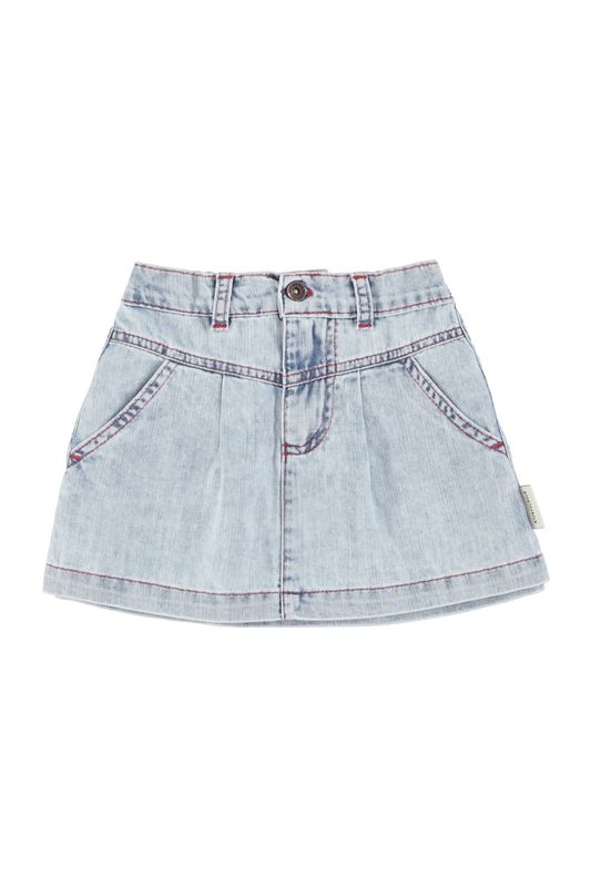 Denim short skirt PiuPiu