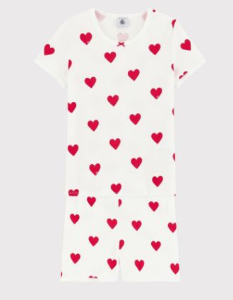 Pyjama kort hartjes PB