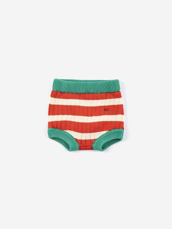 Stripe knitted culotte