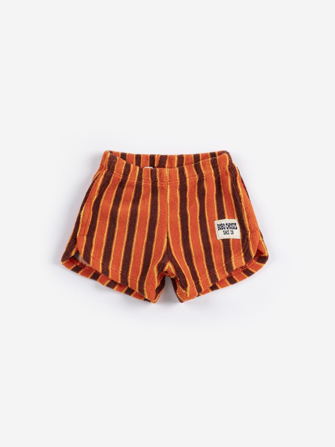 Striped brick shorts mini