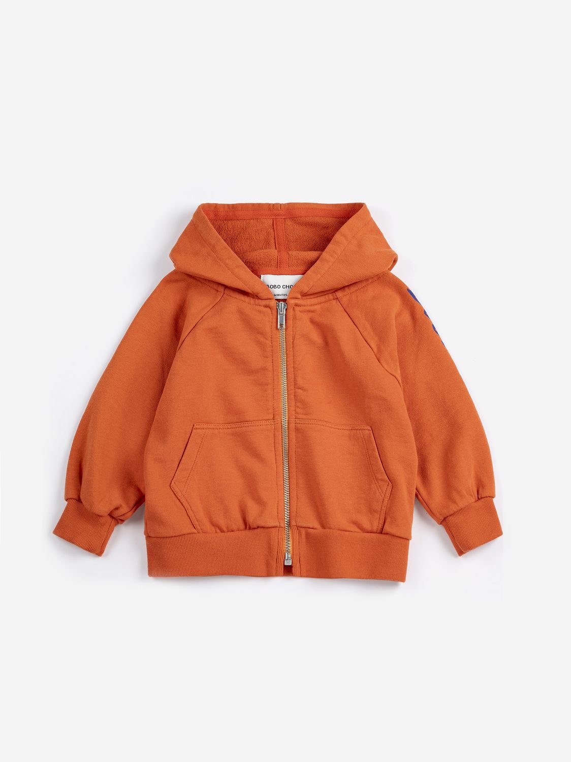 Zipped hoodie orange